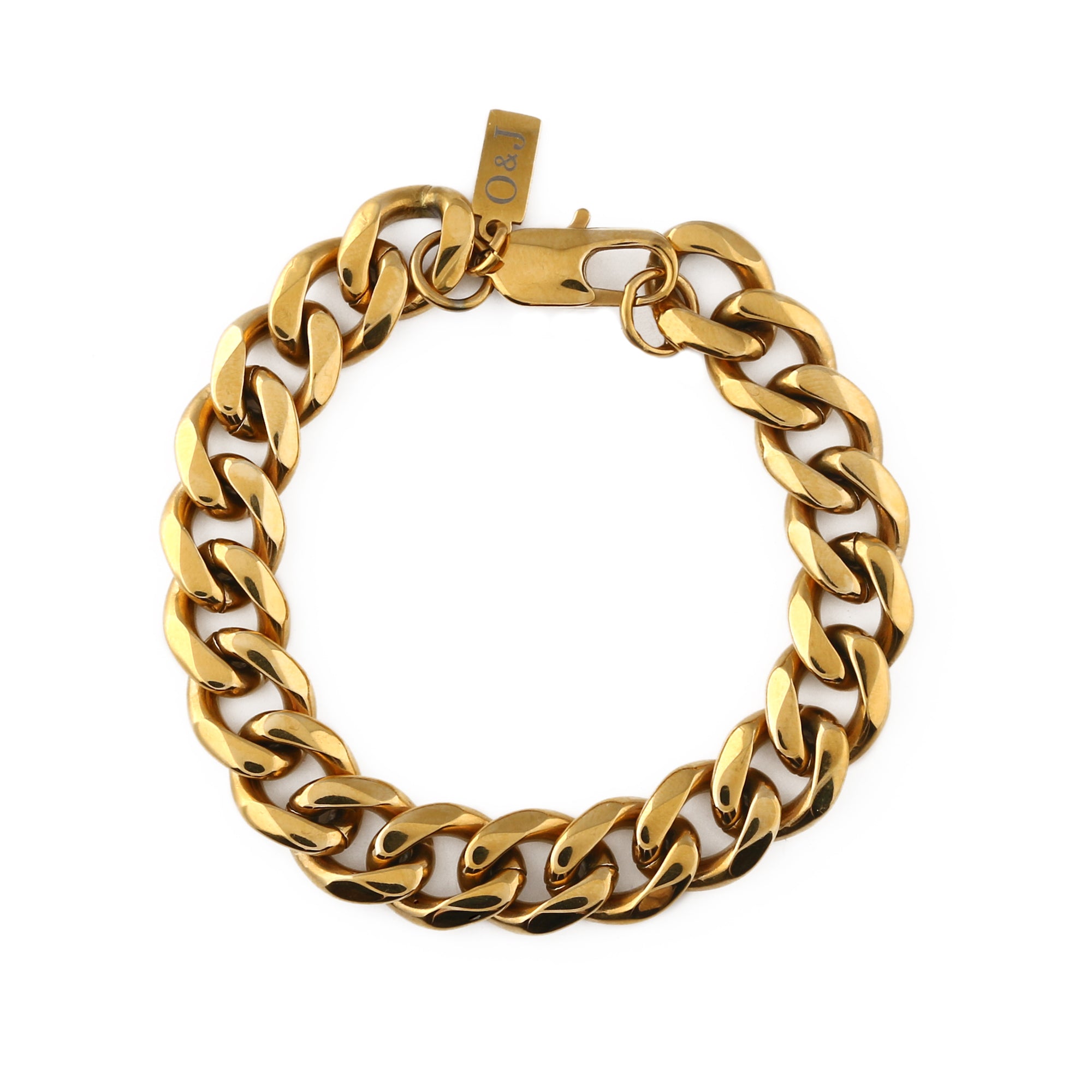 Orelia Crystal & Bar Link Chain Bracelet, Gold/Grey