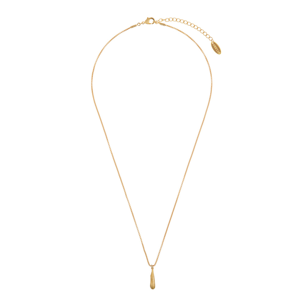 Organic Droplet Necklace - Gold