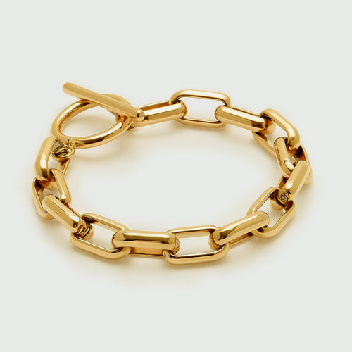 Simple Metal Cuff Bracelet - Gold