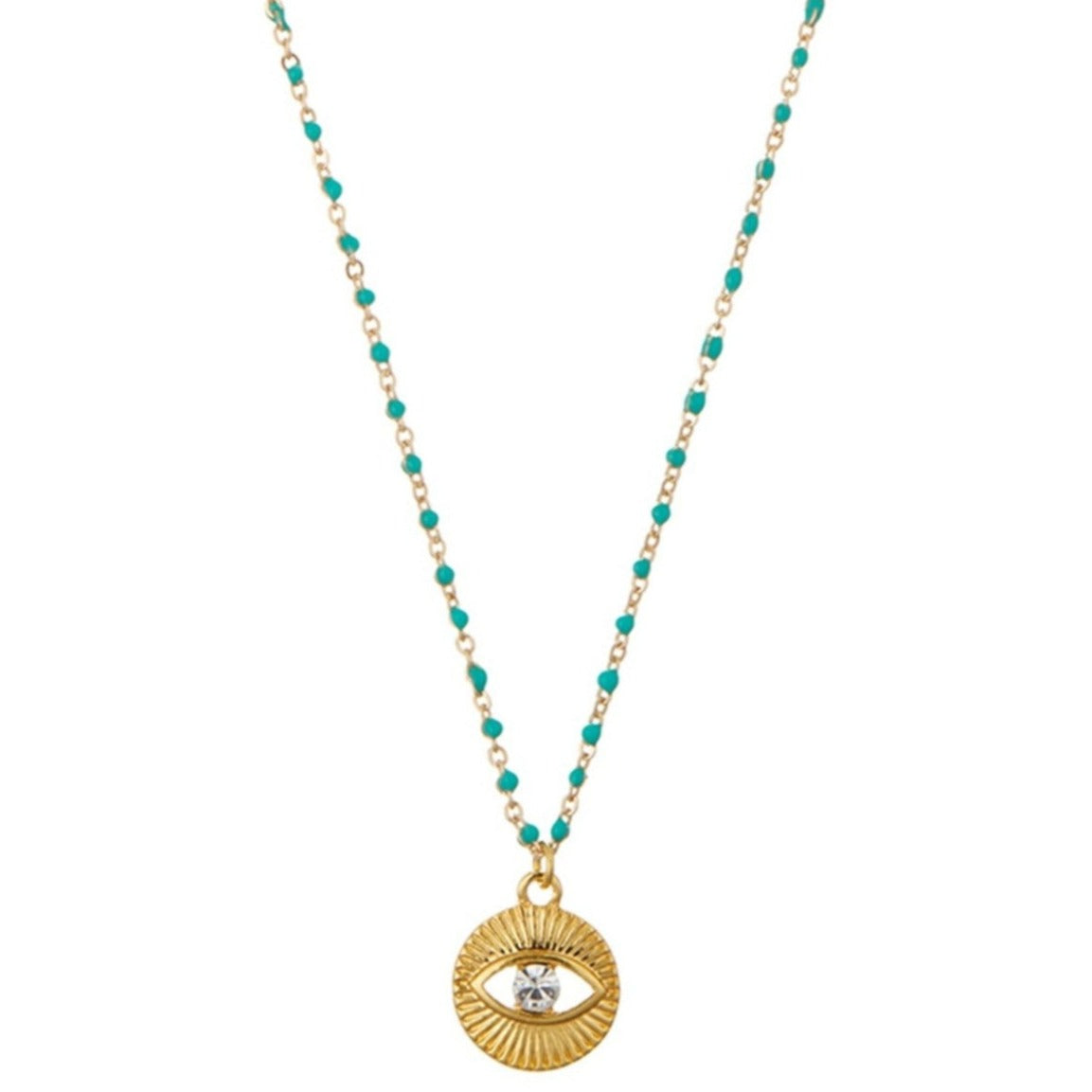 Turquoise hot sale disc necklace