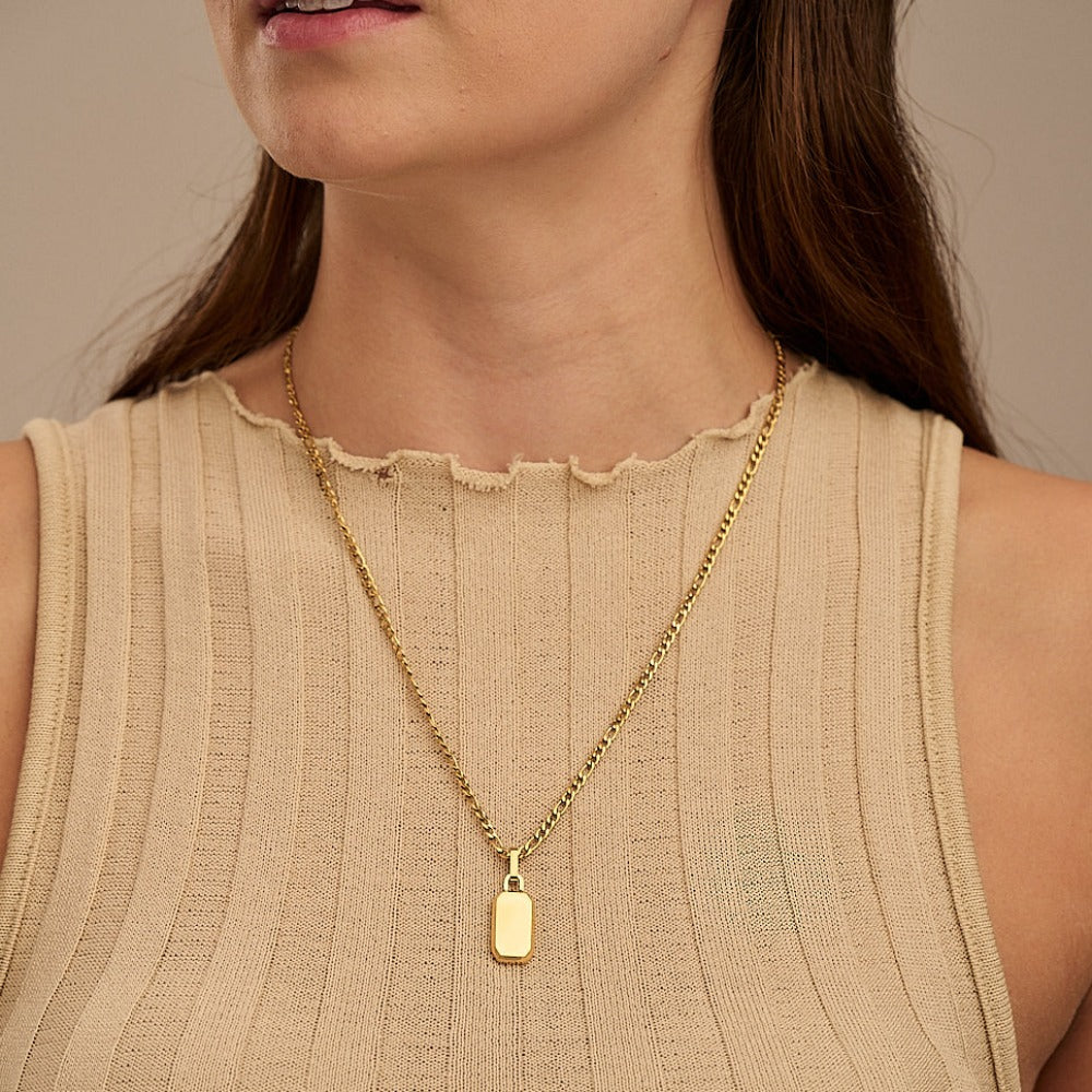 Small Rectangular Pendant Necklace | Handmade Jewelry | Anna Beck Jewelry –  Anna Beck Designs, Inc