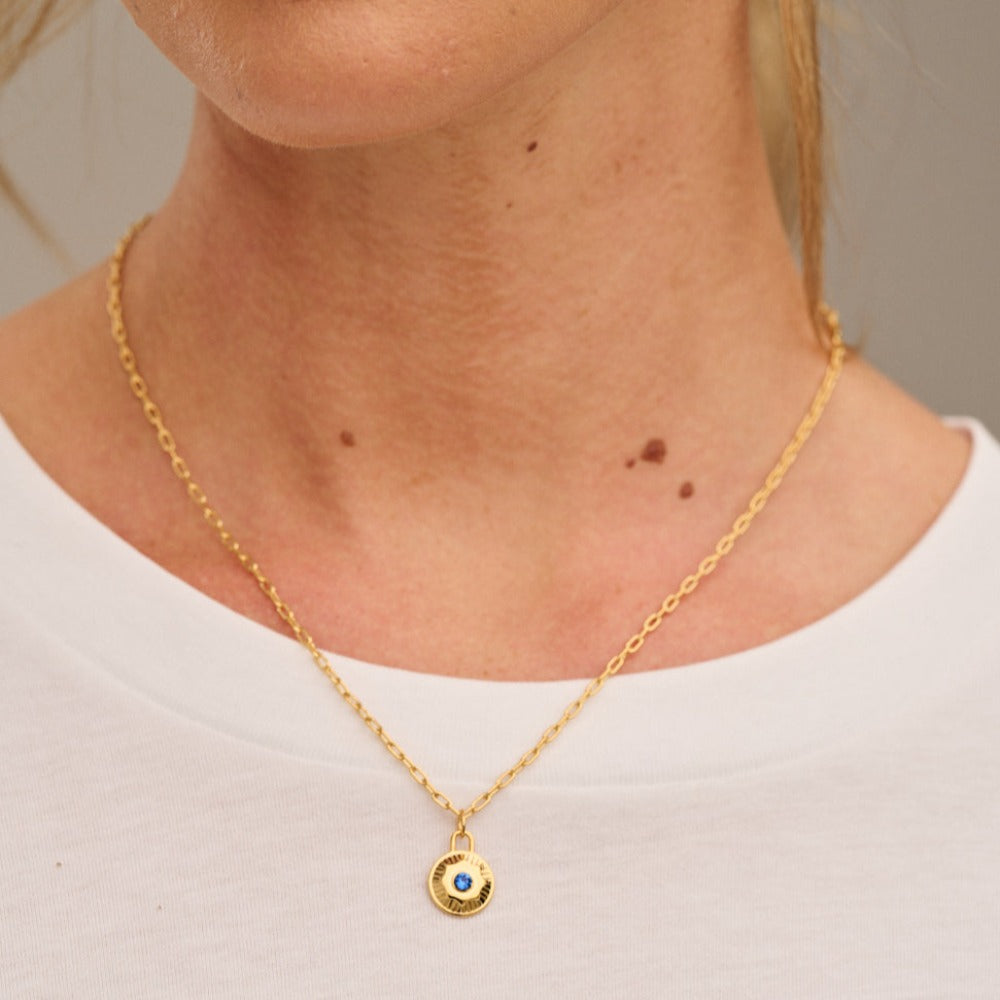 September Birthstone Necklace (Sapphire) – Lavender Crush